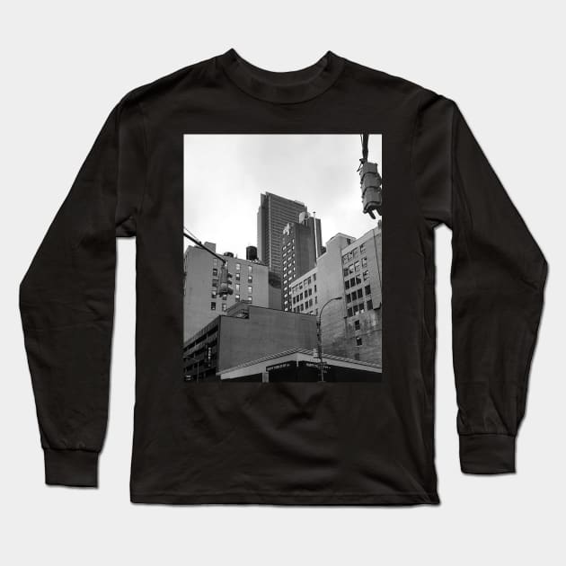 Black and White New York Skyline Long Sleeve T-Shirt by offdutyplaces